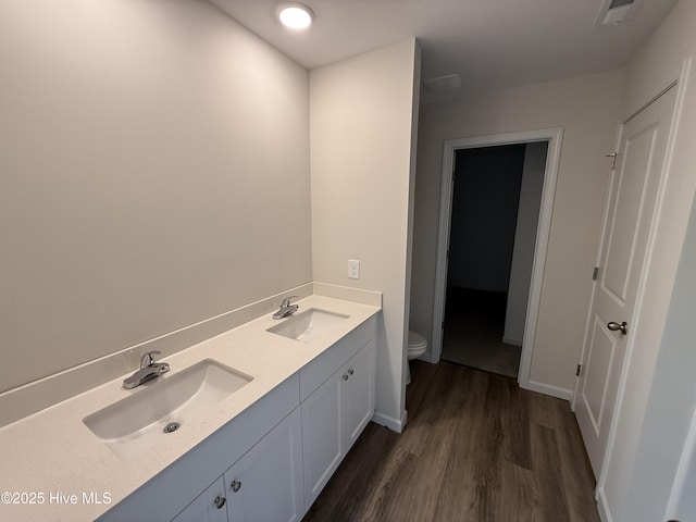 37 Chloe Ct, Selma, NC 27576 - full bathroom with wood finished floors and double vanity