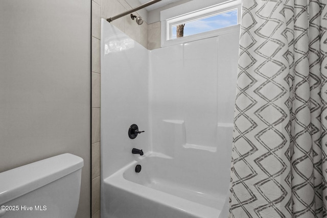 28 Winding Trl, Whispering Pines, NC 28327 - full bath featuring shower / bathtub combination with curtain and toilet