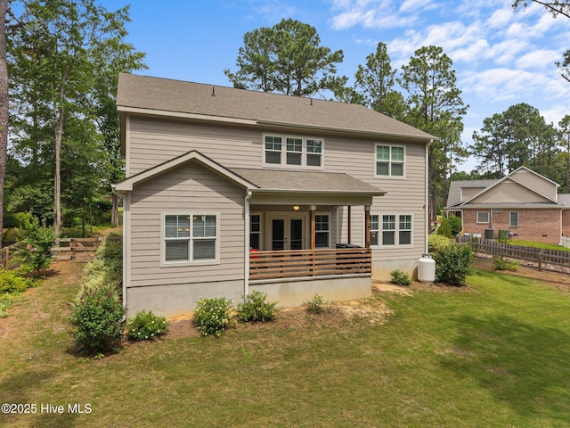 28 Winding Trl, Whispering Pines, NC 28327 - back of house featuring french doors