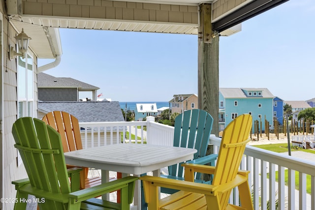 110 Mangrove Blvd, Emerald Isle, NC 28594 - balcony featuring a water view