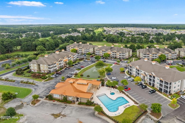235 Woodlands Way Unit 9, Calabash, NC 28467 - bird's eye view of a pool and apartment complex / building