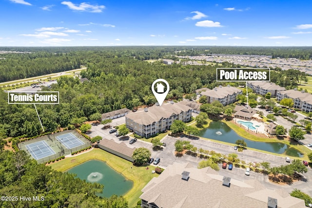 235 Woodlands Way Unit 9, Calabash, NC 28467 - aerial view of a large body of water and a heavily wooded area