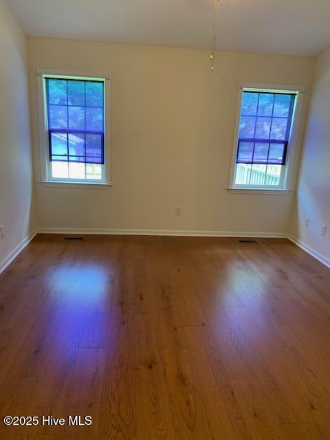 208 Canterwood Ln, New Bern, NC 28562 - spare room featuring dark wood-type flooring and plenty of natural light