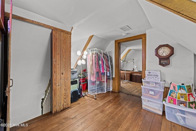 409 Hancock St, New Bern, NC 28560 - additional living space with wood-type flooring and lofted ceiling