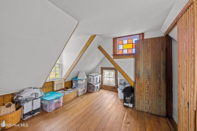 409 Hancock St, New Bern, NC 28560 - additional living space featuring wood-type flooring and lofted ceiling