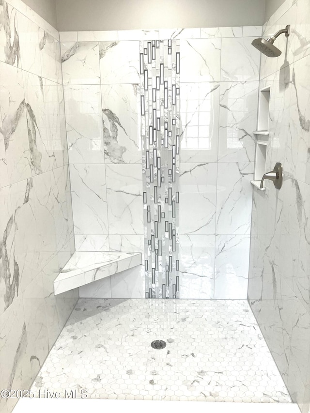407 King Richard Ct, Jacksonville, NC 28546 - full bathroom with a marble finish shower