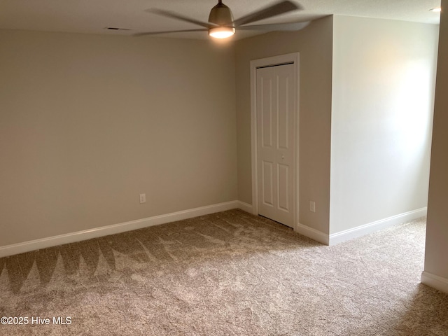 407 King Richard Ct, Jacksonville, NC 28546 - carpeted empty room featuring a ceiling fan and baseboards