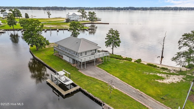 938 E Bayside Dr, Chocowinity, NC 27817 - bird's eye view of a large body of water