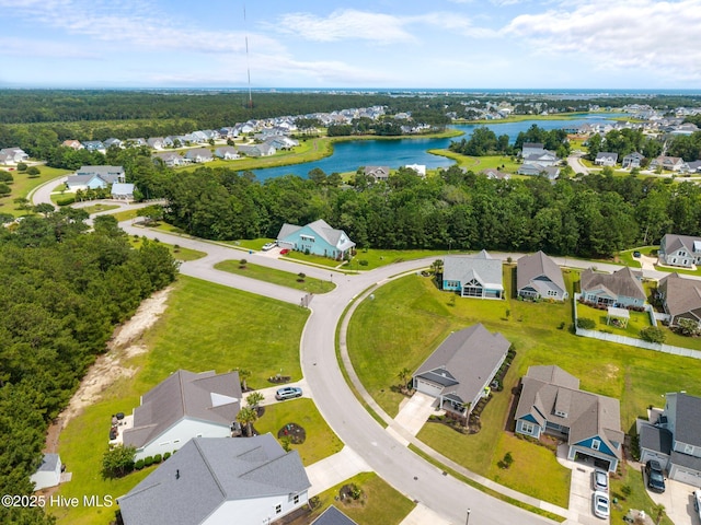 184 Twining Rose Ln, Holly Ridge, NC 28445 - aerial perspective of suburban area with a nearby body of water