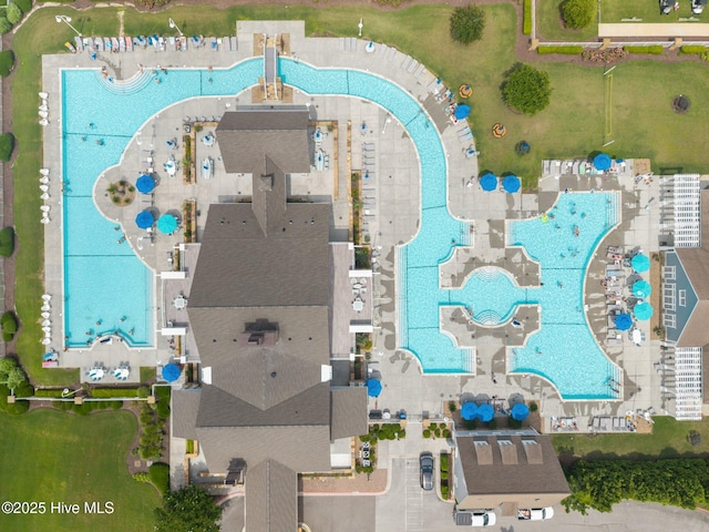 184 Twining Rose Ln, Holly Ridge, NC 28445 - drone / aerial view of a pool