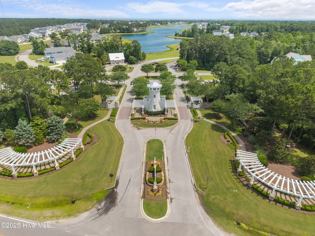 184 Twining Rose Ln, Holly Ridge, NC 28445 - aerial view of property and surrounding area with a large body of water