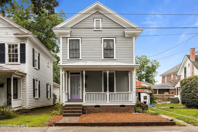 209 E Main St, Washington, NC 27889 - view of front of house featuring a porch and crawl space