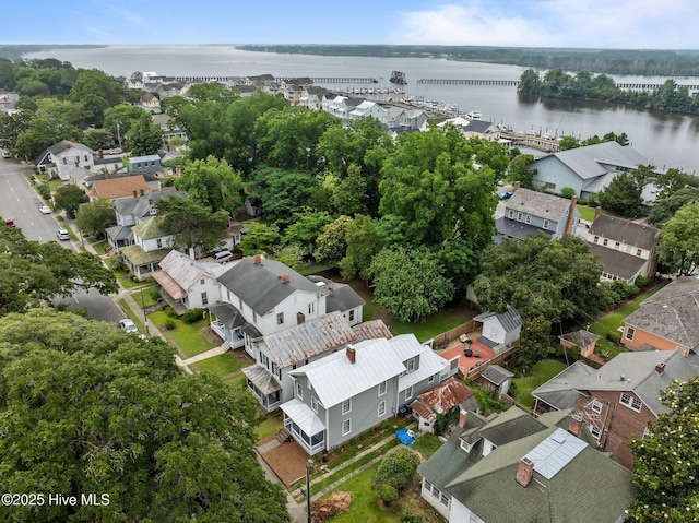 209 E Main St, Washington, NC 27889 - aerial perspective of suburban area featuring a large body of water