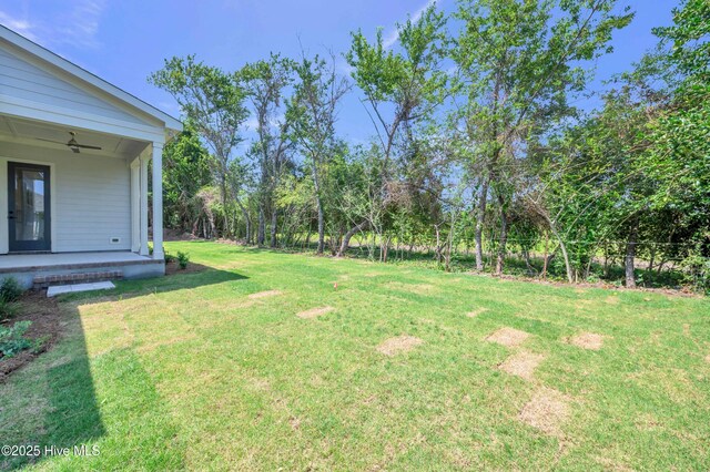5988 Gray Squirrel Path, Southport, NC 28461 - view of yard with ceiling fan