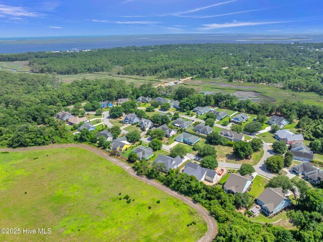 5988 Gray Squirrel Path, Southport, NC 28461 - aerial view of residential area with a forest