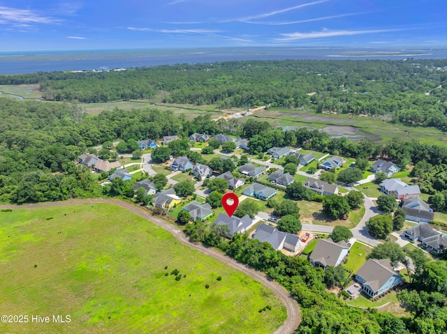5988 Gray Squirrel Path, Southport, NC 28461 - aerial view of residential area featuring a forest