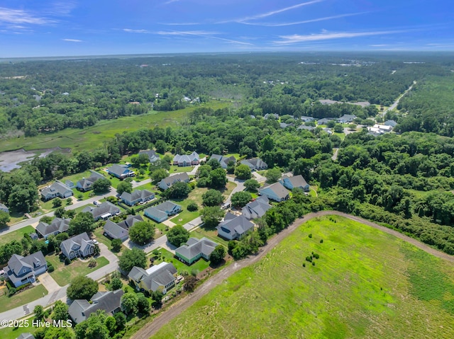 5988 Gray Squirrel Path, Southport, NC 28461 - aerial view of residential area featuring a forest