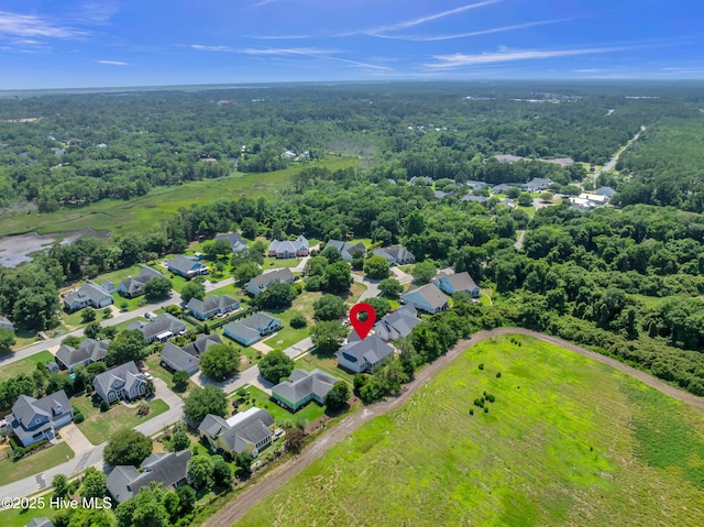 5988 Gray Squirrel Path, Southport, NC 28461 - aerial view of residential area featuring a forest