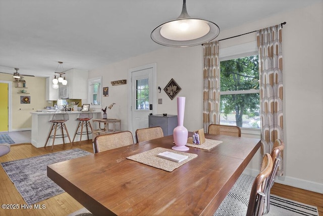 606 Ivey Cir, Wilmington, NC 28401 - dining area with wood finished floors