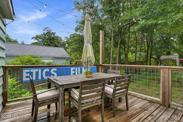 606 Ivey Cir, Wilmington, NC 28401 - deck featuring outdoor dining space