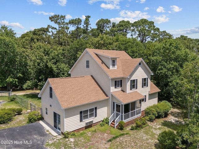 2544 Blake Trl, Wilmington, NC 28409 - traditional-style house with roof with shingles and asphalt driveway