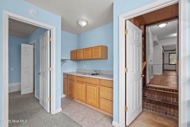 2544 Blake Trl, Wilmington, NC 28409 - bar area with light colored carpet and light tile patterned flooring