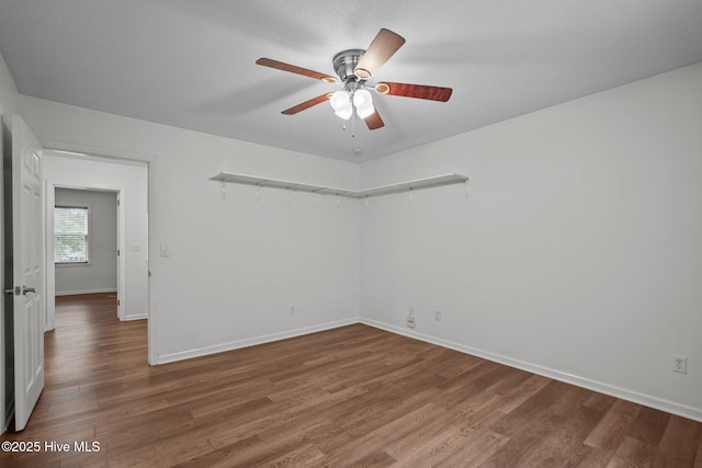 2544 Blake Trl, Wilmington, NC 28409 - spare room featuring wood finished floors and a ceiling fan