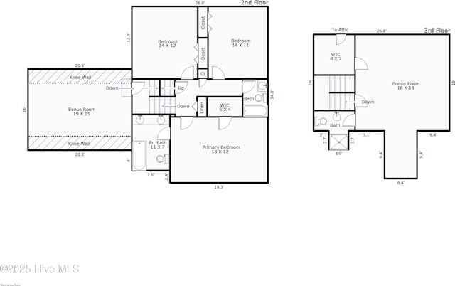 2544 Blake Trl, Wilmington, NC 28409 - view of floor plan / room layout