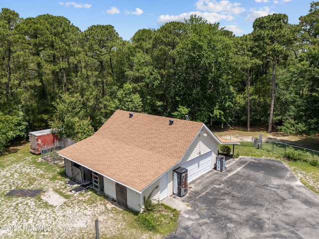 2544 Blake Trl, Wilmington, NC 28409 - view from above of property featuring a heavily wooded area