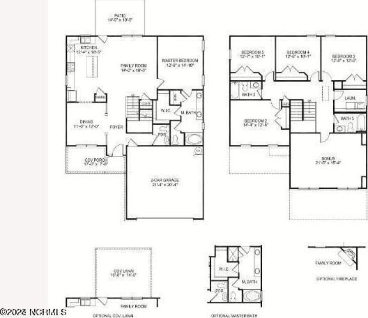 5705 Sloop Ct, New Bern, NC 28560 - view of property floor plan