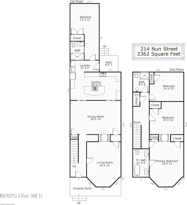 214 Nun St, Wilmington, NC 28401 - view of property floor plan