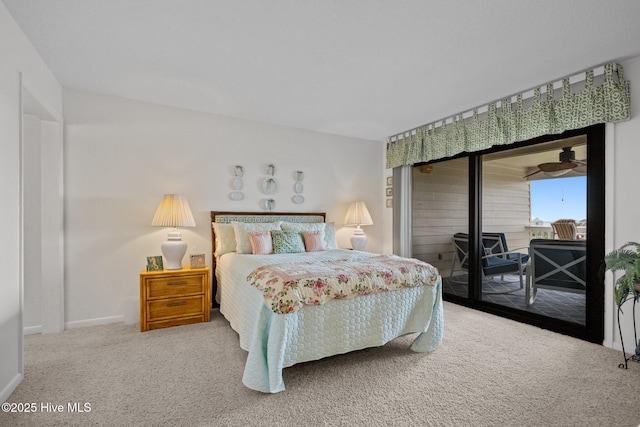 10300 Coast Guard Rd Unit E206Point, Emerald Villas, Emerald Isle, NC 28594 - bedroom with access to outside and carpet