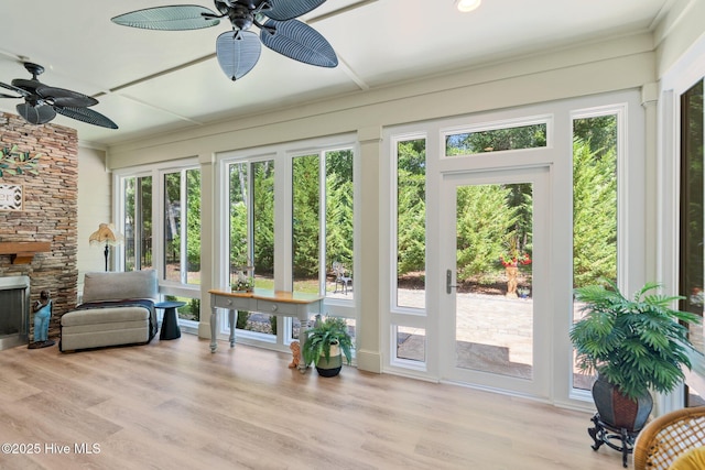 9134 Ocean Harbour Golf Club Rd SW, Calabash, NC 28467 - sunroom with wood finished floors