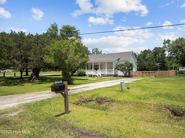 579 Hubert Blvd, Hubert, NC 28539 - view of front of property with a porch and driveway