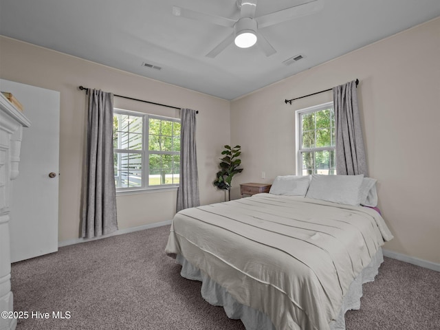 579 Hubert Blvd, Hubert, NC 28539 - bedroom with carpet and ceiling fan