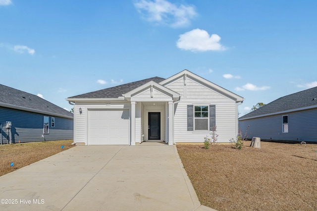 6958 Seaside Palms Pl SW, Sunset Beach, NC 28468 - ranch-style home featuring a garage and concrete driveway