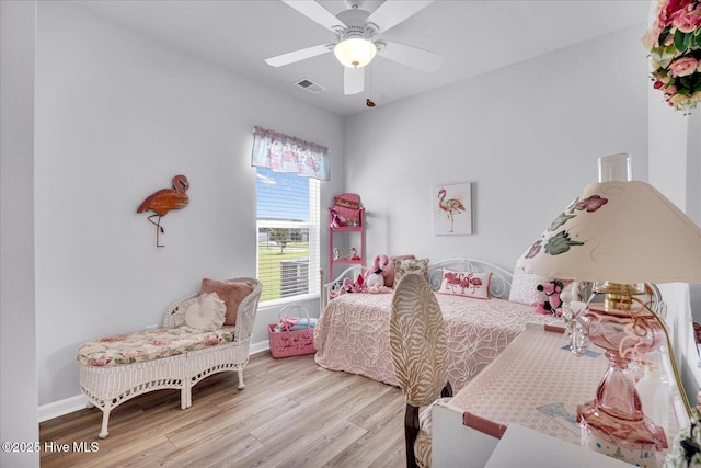 3236 Penzance Row, Wilmington, NC 28412 - bedroom featuring wood finished floors and ceiling fan