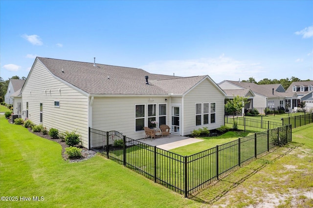 3236 Penzance Row, Wilmington, NC 28412 - back of property featuring a fenced backyard and a patio
