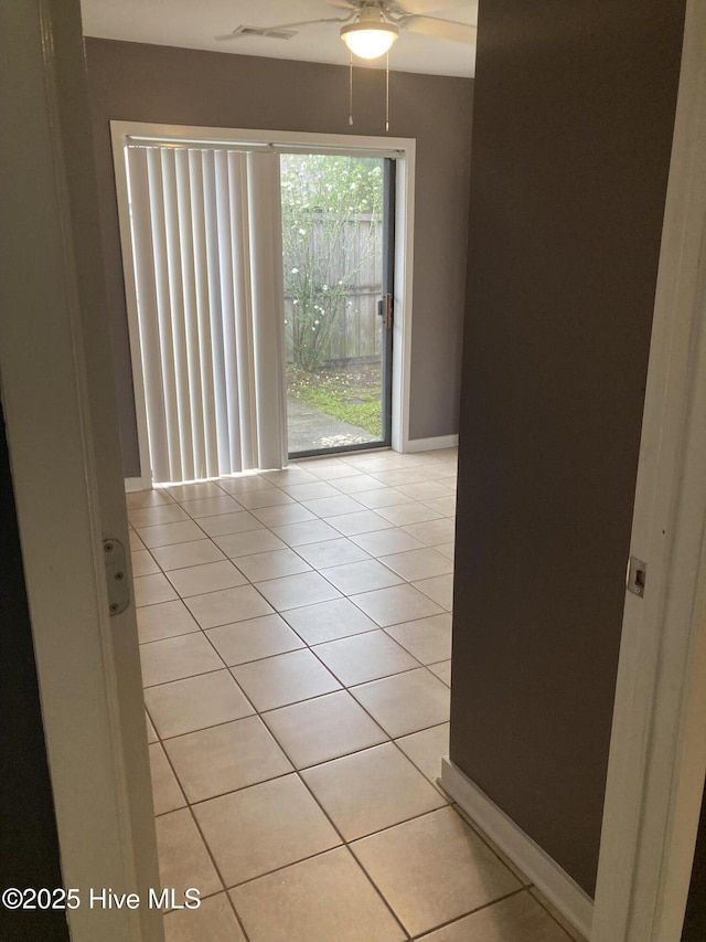 7417 Coker Ct, Wilmington, NC 28411 - unfurnished room with ceiling fan and light tile patterned floors