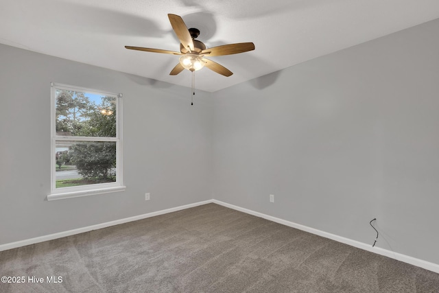 411 Cardinal Dr, Jacksonville, NC 28546 - carpeted empty room featuring ceiling fan and baseboards