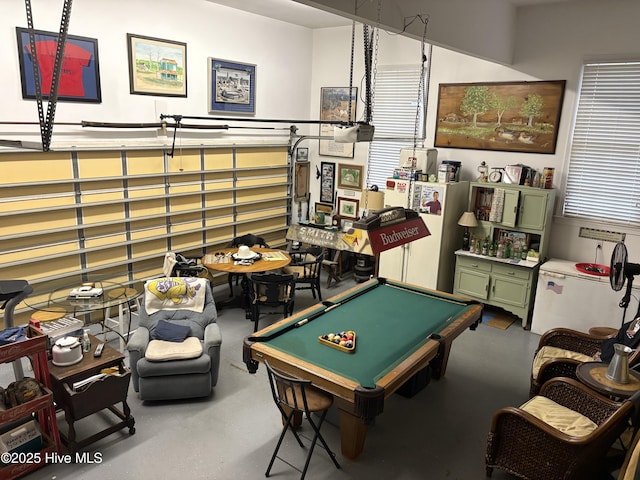 1009 Colleton Way, New Bern, NC 28562 - playroom with pool table and concrete flooring