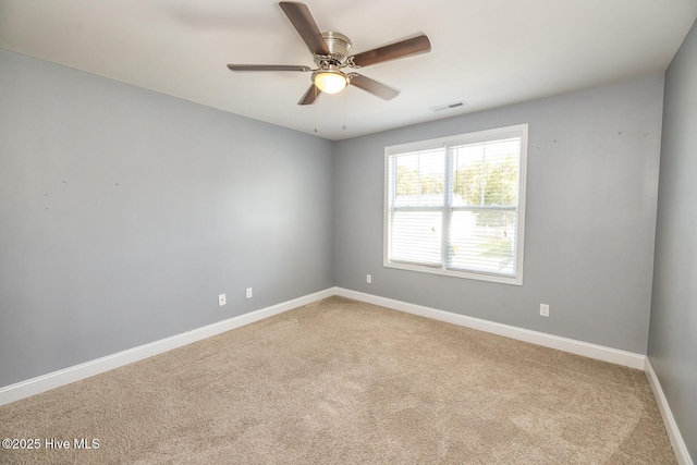 368 Lehigh Rd, Wilmington, NC 28412 - carpeted spare room with a ceiling fan and baseboards