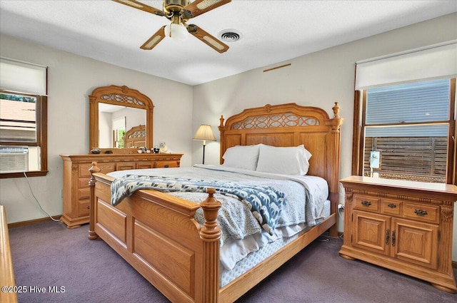 163 NW 9th St, Oak Island, NC 28465 - bedroom featuring carpet floors and ceiling fan
