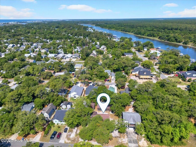 163 NW 9th St, Oak Island, NC 28465 - view of property location featuring a nearby body of water and nearby suburban area