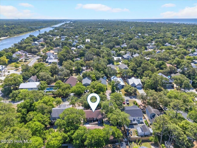 163 NW 9th St, Oak Island, NC 28465 - aerial view of residential area with a nearby body of water