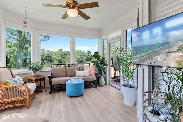 188 Edgewater Cir, Sunset Beach, NC 28468 - sunroom / solarium with healthy amount of natural light and wood finished floors