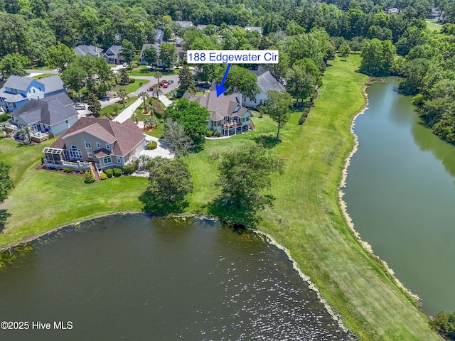 188 Edgewater Cir, Sunset Beach, NC 28468 - aerial view of residential area with a nearby body of water