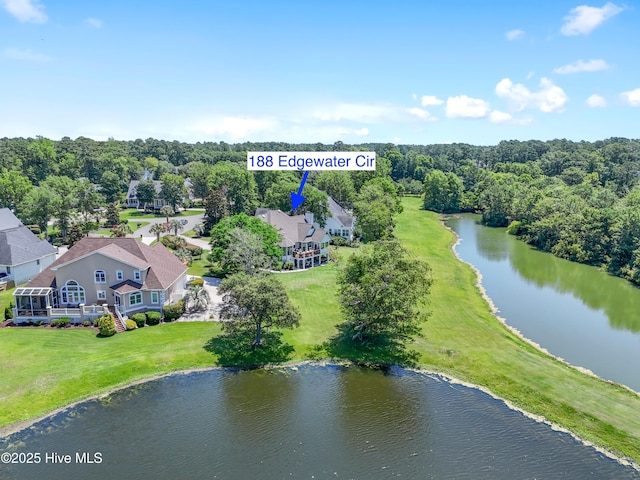 188 Edgewater Cir, Sunset Beach, NC 28468 - drone / aerial view of a nearby body of water