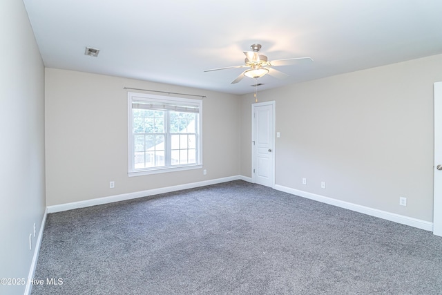 112 Highwoods Dr, Goldsboro, NC 27530 - carpeted empty room featuring ceiling fan and baseboards