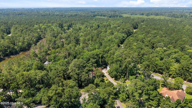 32 Windy Ct, Oriental, NC 28571 - aerial view of property and surrounding area featuring a forest